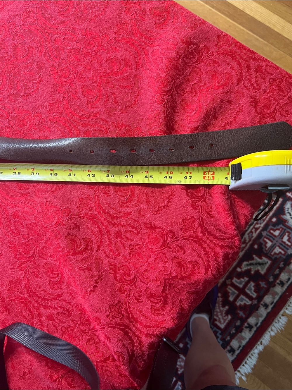 Hanks Belts 100 Year Belt Brown Full Grain Leather Belt Men's Size 44 USA - Picture 6 of 7
